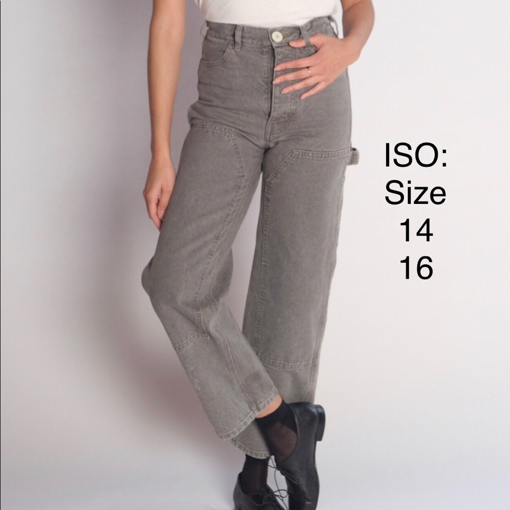 ISO Jesse Kamm Handy Pants Smokey Grey Denim 14/16